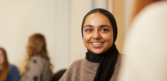 Professional in corporate finance office environment