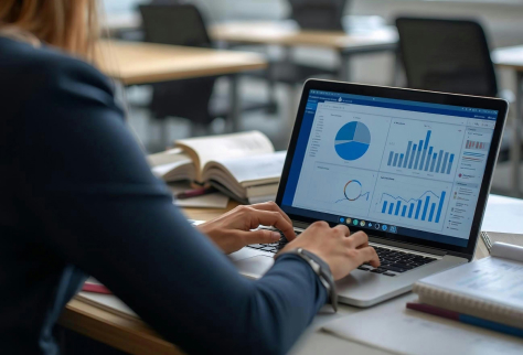 Sustainable energy business financial planning meeting