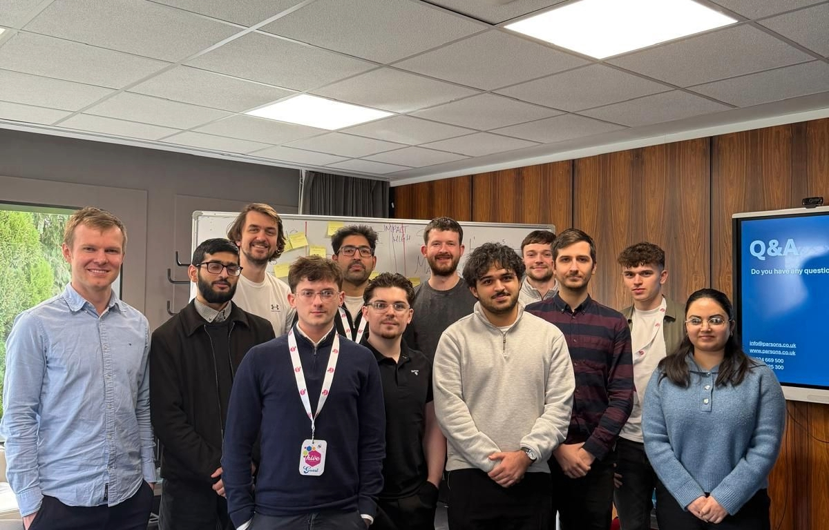 A photo of the audit team a Parsons on their annual team away day.