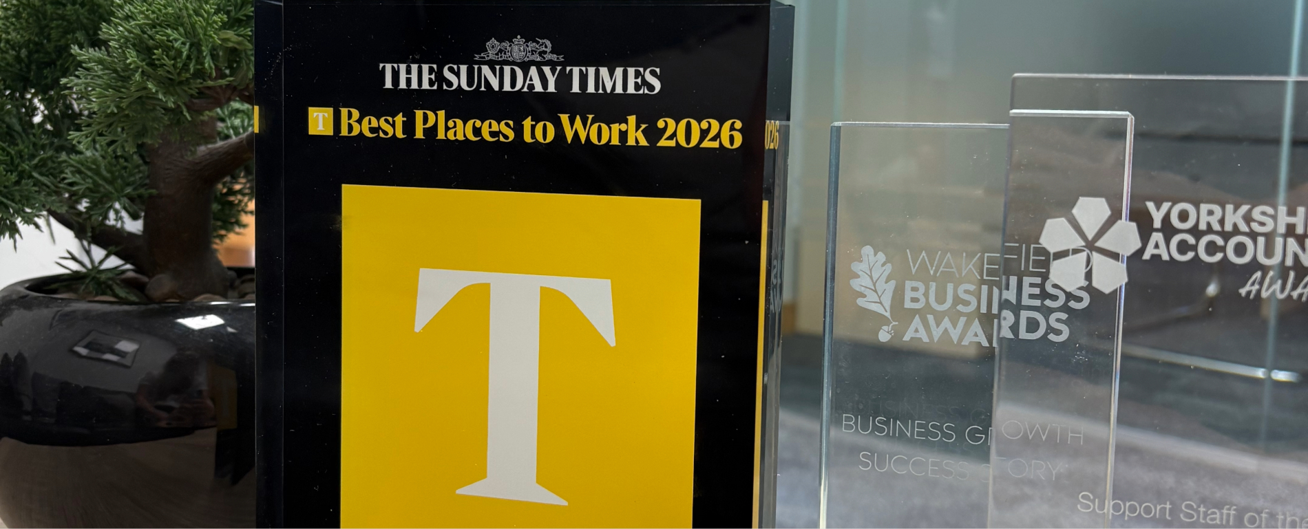 The Sunday Times Best Places to Work trophy